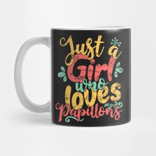 Just A Girl Who Loves Papillons Gifts for Dog Lovers product Mug